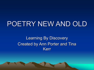 poetry new and old