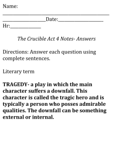 Act 4 Crucible notes