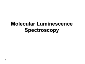 Luminescence spectroscopy