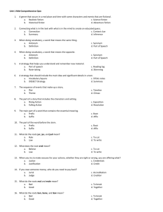 Unit 1 Mid-Quiz Study Guide