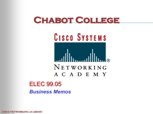Business Memos - Chabot College