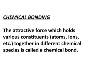 CHEMICAL-BONDING
