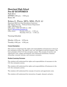 SHS Pre-AP Eco Syllabus Fall 2014