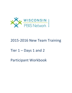 Workbook - Wisconsin PBIS Network