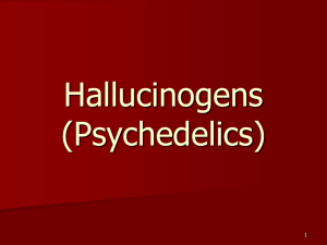 Chapter 13 Hallucinogens (Psychedelics)