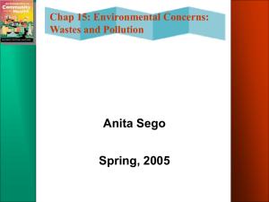 Chapter 15 – Environmental Concerns