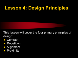 Lesson 4: Design Principles