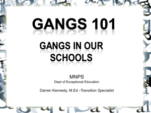 Gang - MNPS August 10th Exceptional Education In