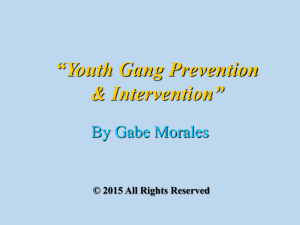 Powerpoint - Youth Gang Prevention and Intervention 2015-12-9