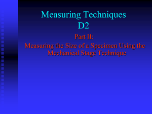 Measuring Techniques D2