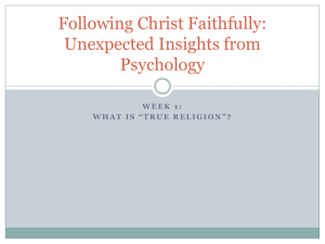 Following Christ Faithfully: Unexpected Insights from