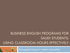 Business English programs for Saudi students