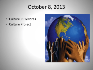 Intro to Culture/Human Geography