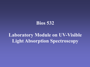 UV-Visible presentation