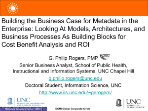 Building the Business Case for Metadata in the Enterprise: Looking