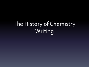 Groups_history of chemical writing ppt slides