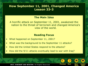 How Sept. 11, 2001 Changed America