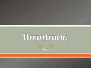 Thermochemistry Part 2
