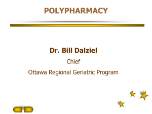 TOP 10 DRUGS IN GERIATRICS Dr. W.B. Dalziel