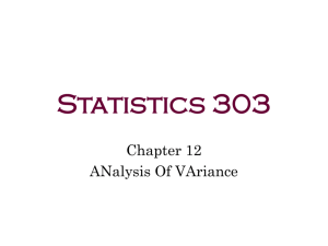 Statistics 303