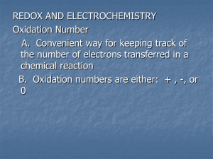 CORE REDOX NOTES