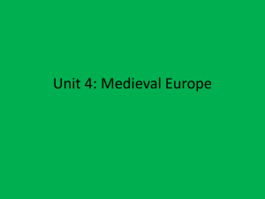 Medieval Europe - Newark Central Schools