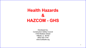 Comply with OSHA's new Hazard Communication Standard (HCS)