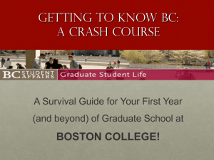 Getting to know BC: A Crash Course