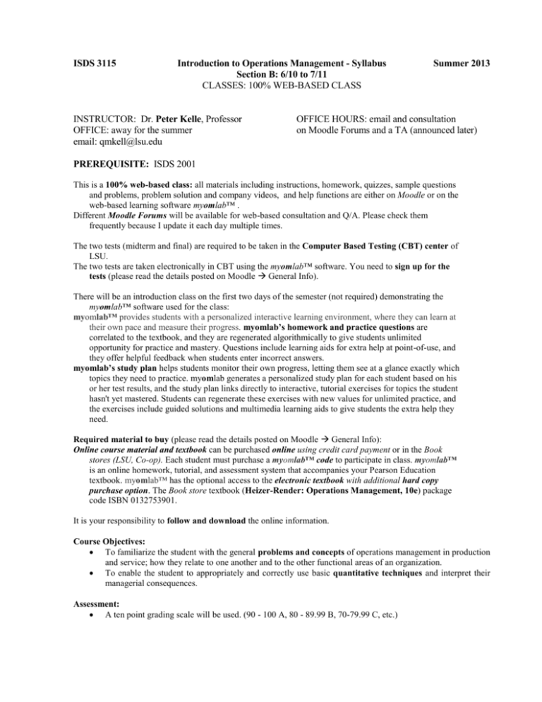 Course Syllabus Section