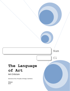 The Language of Art