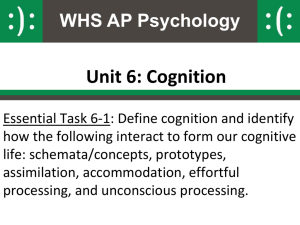 6-1 Cognition and Concepts PowerPoint
