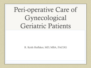 Surgical Care of Geriatric Patients