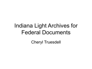 Indiana Light Archive for Federal Documents.