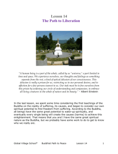 Lesson 14 The Path to Liberation