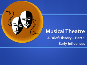 Musical Theatre Hisstory Powerpoint