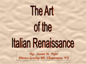 Italian Renaissance Art - Peoria Public Schools District 150