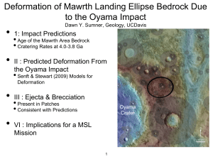 Deformation of Mawrth landing ellipse bedrock