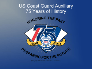 US Coast Guard Auxiliary 75 Years of Service History