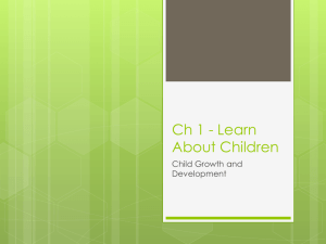 Ch 1 Learning About Children