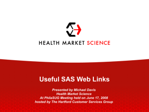 Useful SAS Web Links - Bassett Consulting Services, Inc.