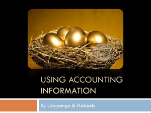 Using accounting Information