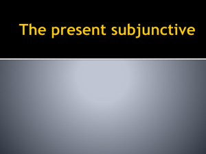El subjuntivo en las cláusulas adverbiales