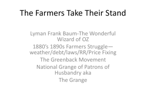 The Farmers Take Their Stand