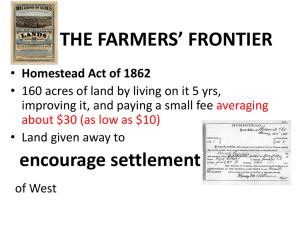 the farmers* frontier - Madison County Schools