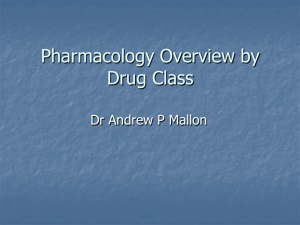 Drug Class Overview OHSLA 2008_0