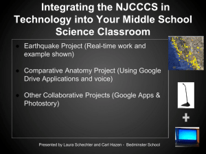 Integrating the NJCCCS in Technology into Your Middle School