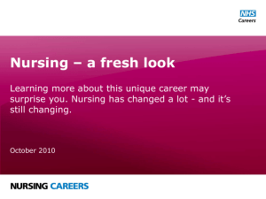 FALSE. - NHS Nursing Careers