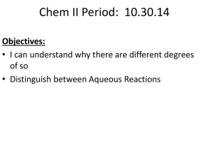 Redox Reactions - Warren County Schools