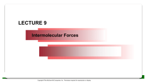 lecture 8 intermolecular forces