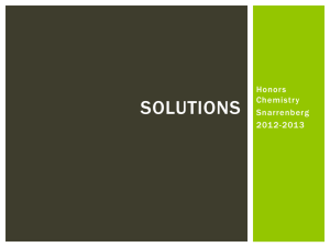 Honors Solutions